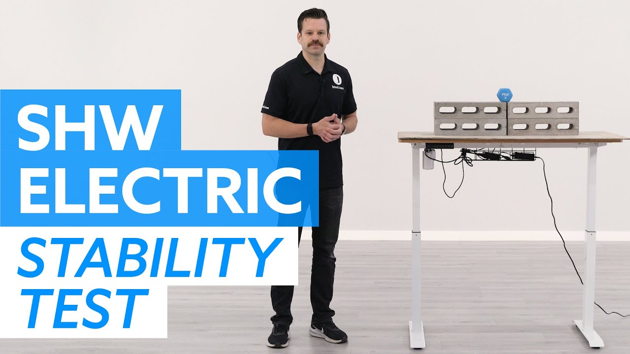 SHW Electric Standing Desk: Stability Test