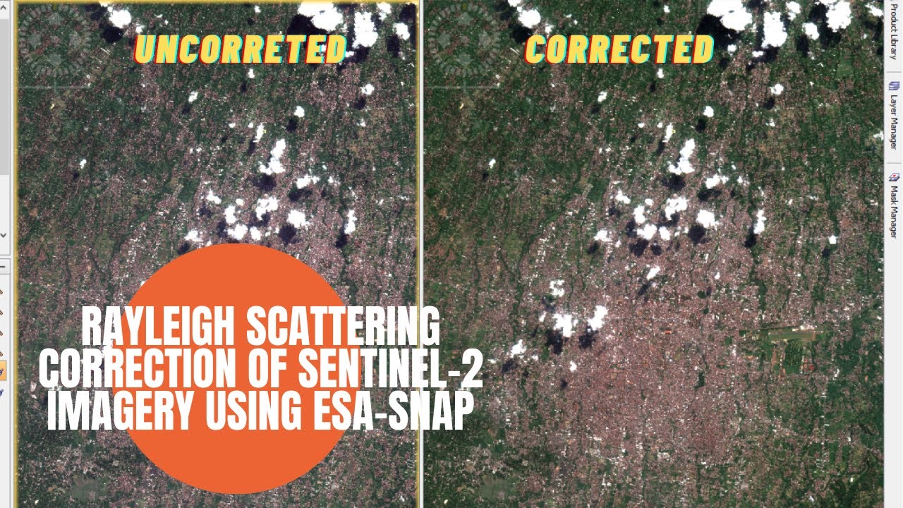 Atmospheric Rayleigh Scattering Correction of Sentinel 2 Imagery using ESA SNAP