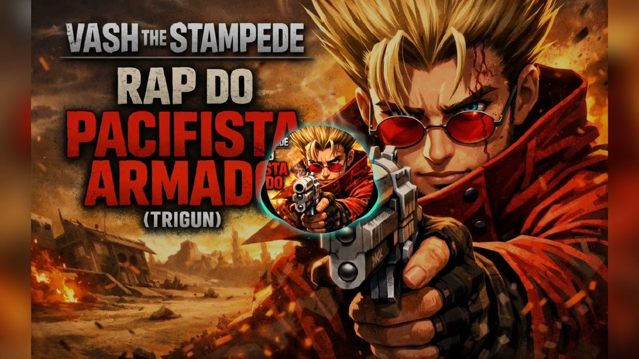 Vash the Stampede | RAP DO PACIFISTA ARMADO (Trigun) | Trap Anime Brasileiro