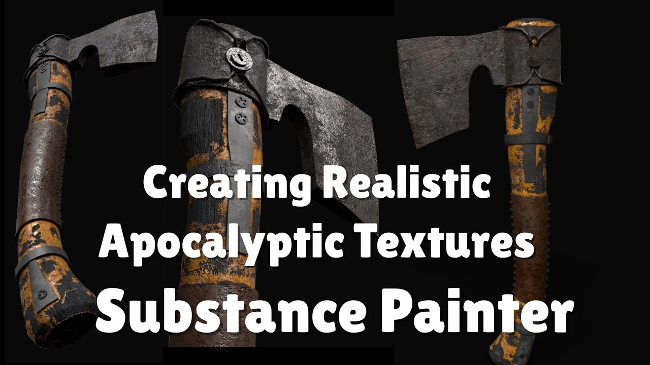 Creating Realistic Apocalyptic Textures in Substance Painter  3D Asset Texturing #substancepainter