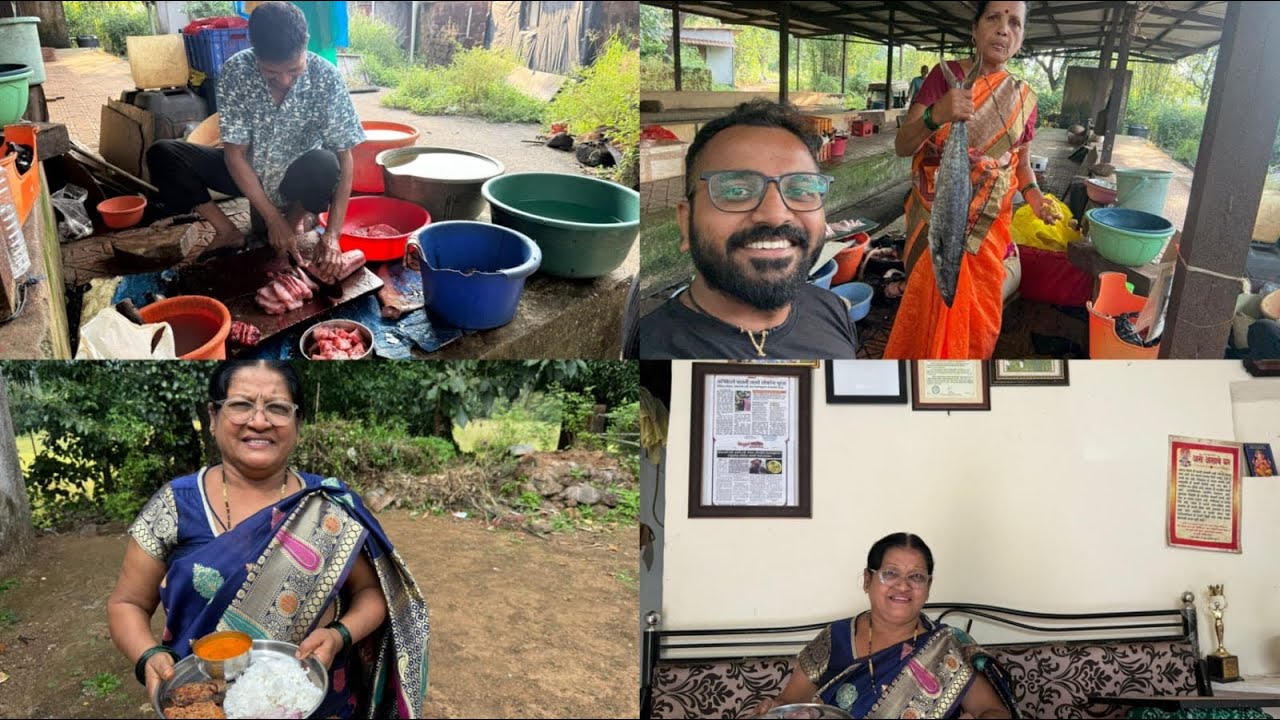 आई पप्पांसाठी आणले मासे ❤️ आईने बनवली सुरमई फ्राय ❤️