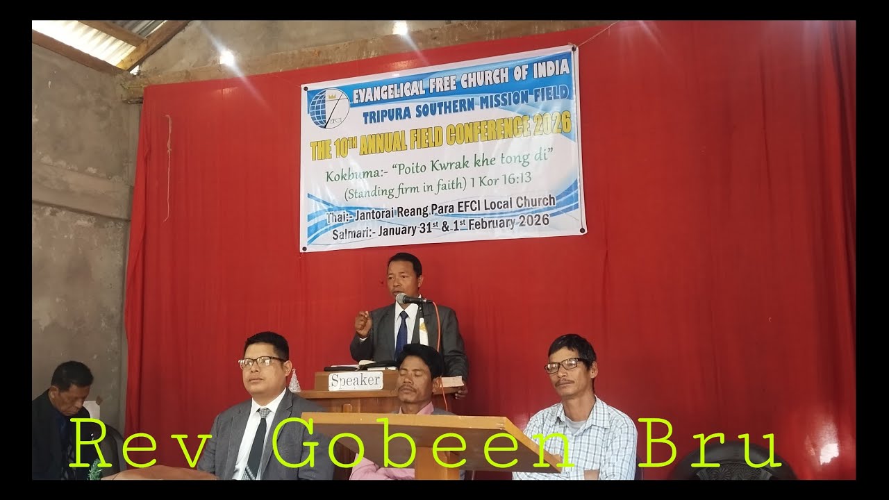 TRIPURA SOUTHERN MISSION CONFERENCE REV. GOBEEN BRU#like #subsribetomychannel #kokborok 