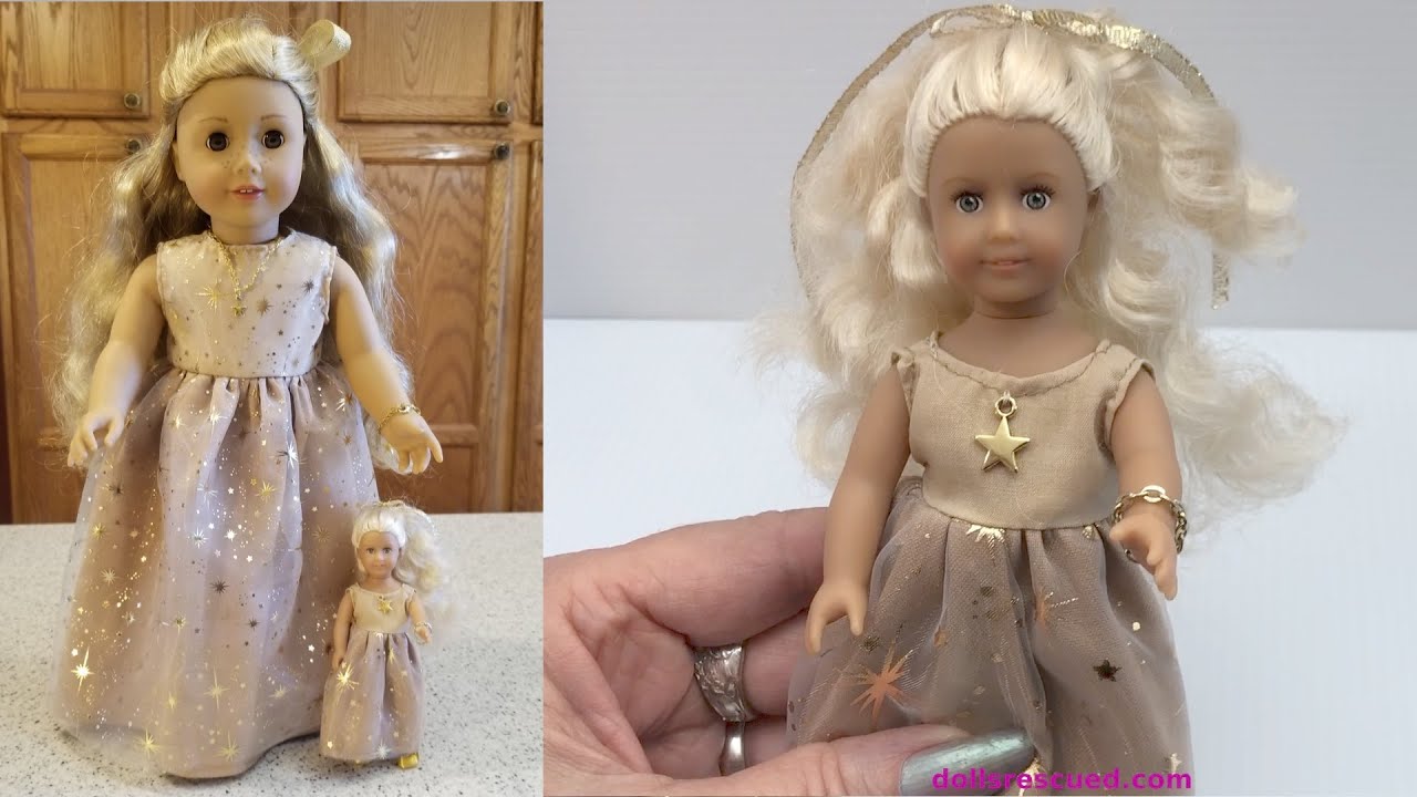 American Girl *MINIATURE* Caroline Holiday Dress