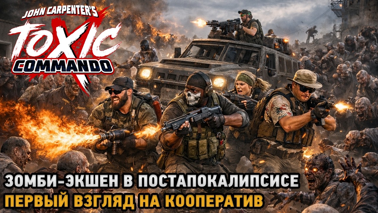 John Carpenter's Toxic Commando # Зомби-экшен в постапокалипсисе ( первый взгляд на кооп )