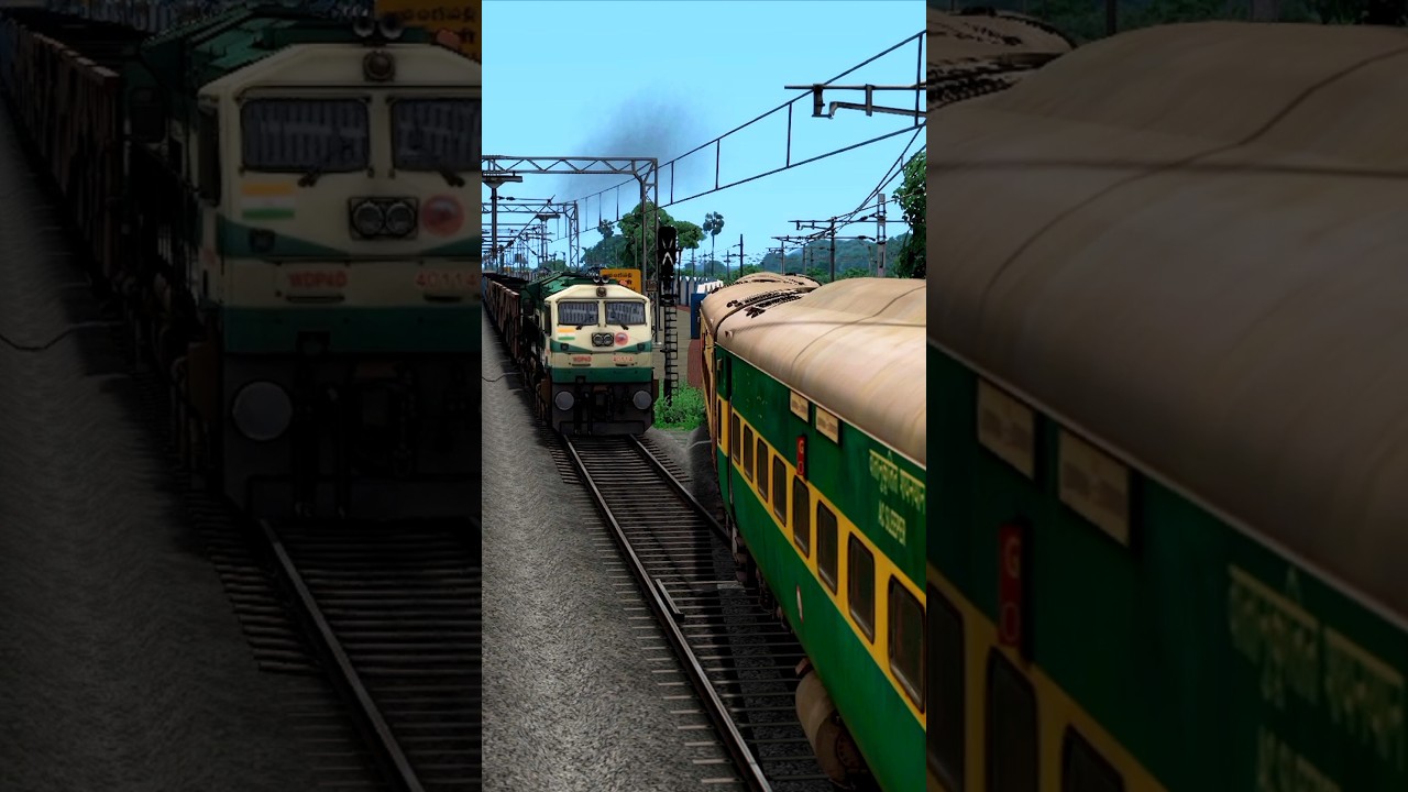 Train Accident, Two Train came on same Tracks 😱 Train Game, Indian Train Simulator #train #traingame