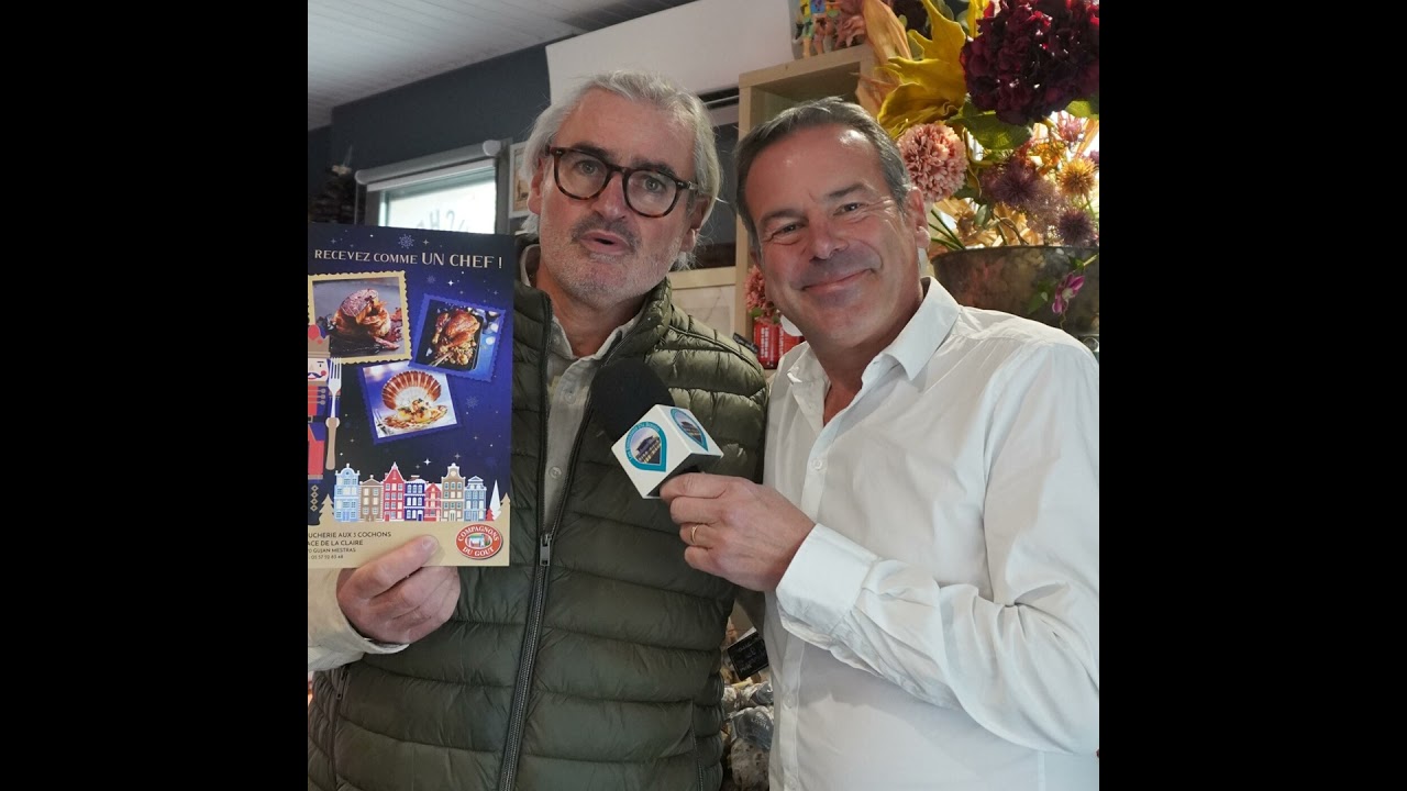 A la boucherie Aux 3 Cochons, venez faire vos commandes pour les fêtes de fin d'année. Manu vous ...
