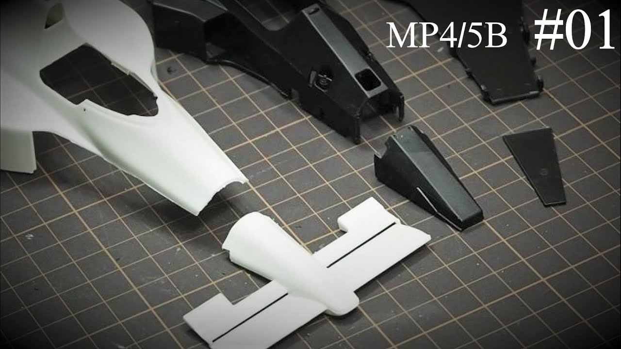 【01】MP4/5B ノーズをリアルに加工！【1/20 TAMIYA】Really processed nose!