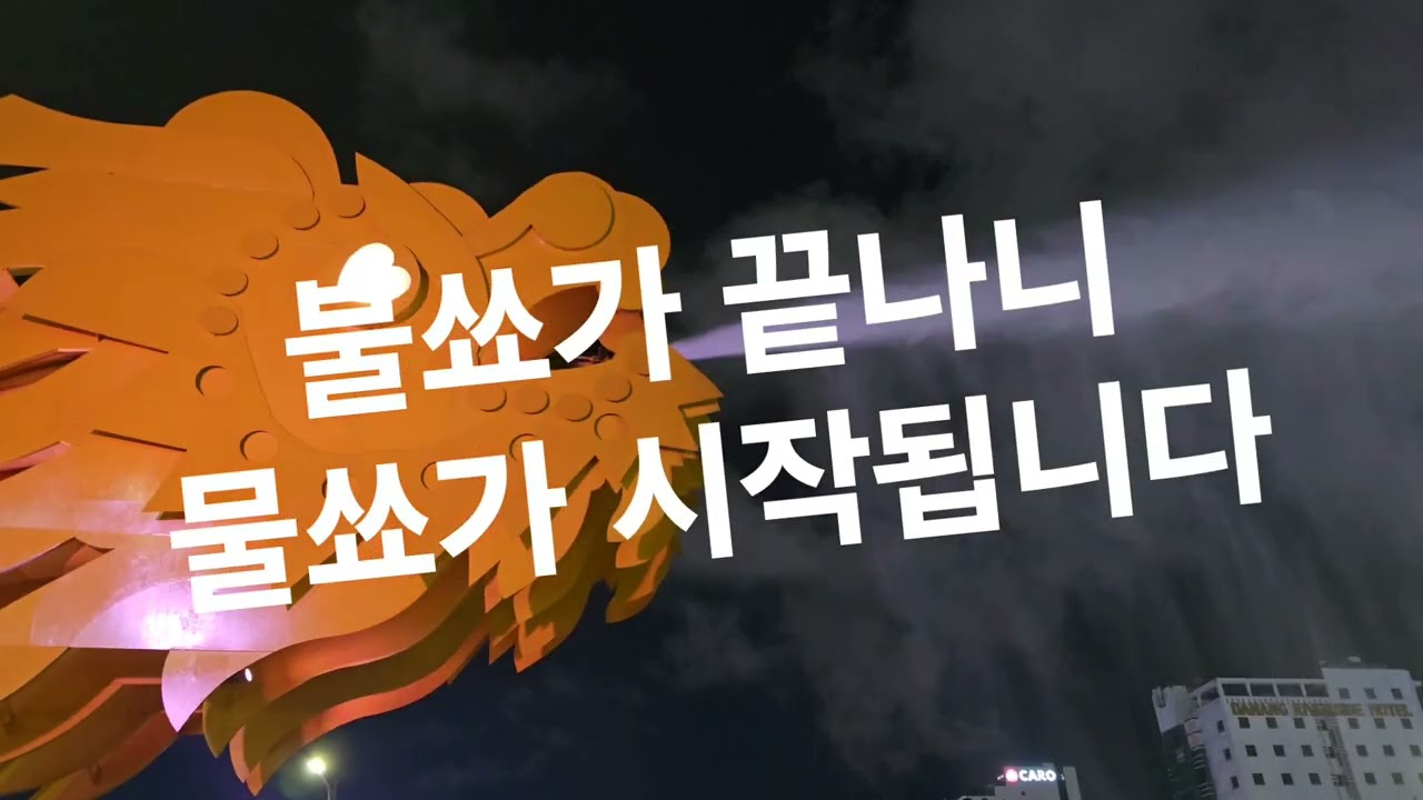 다낭 용다리 불쑈.물쑈 입니다  불쑈와 물쑈는 매주 금.토.일요일 밤9시에 합니다