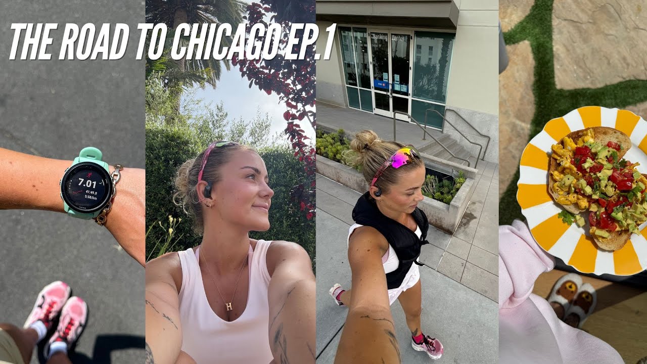 RUNNING THE CHICAGO MARATHON | WEEK ONE OF TRAINING | long run days, food shop haul and goal setting