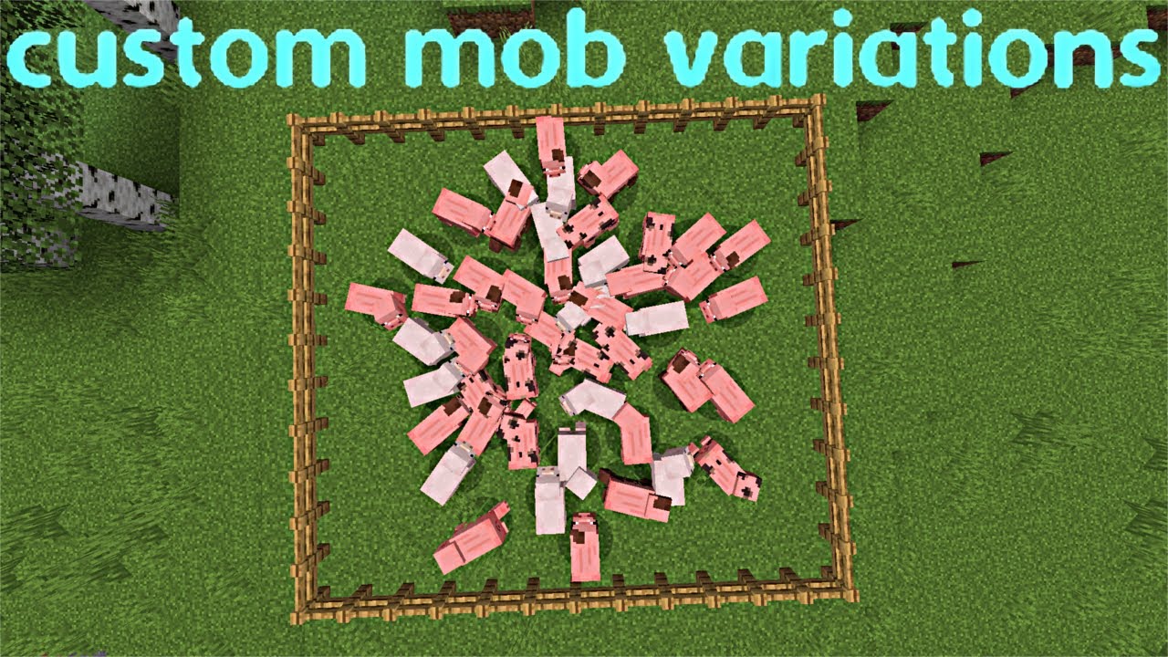 How to make custom varieties of mobs in minecraft