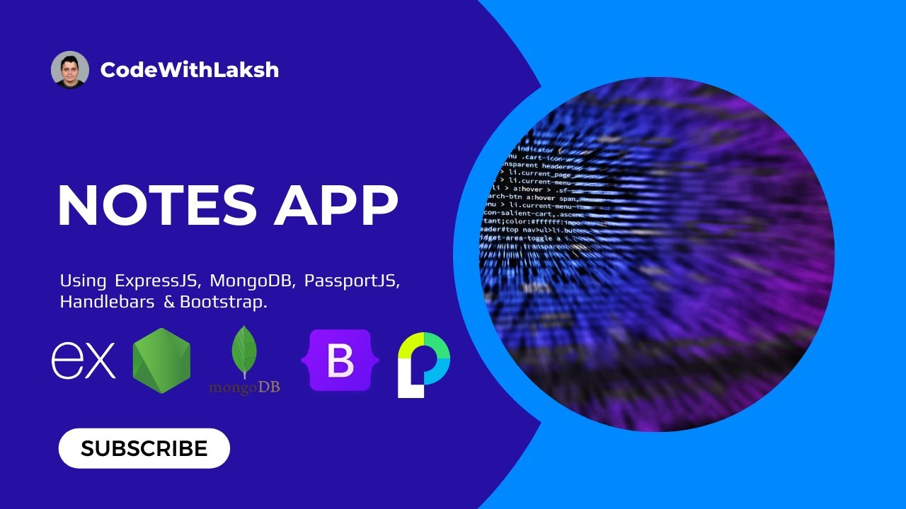 Create a Notes App Using ExpressJS, MongoDB, PassportJS & Bootstrap