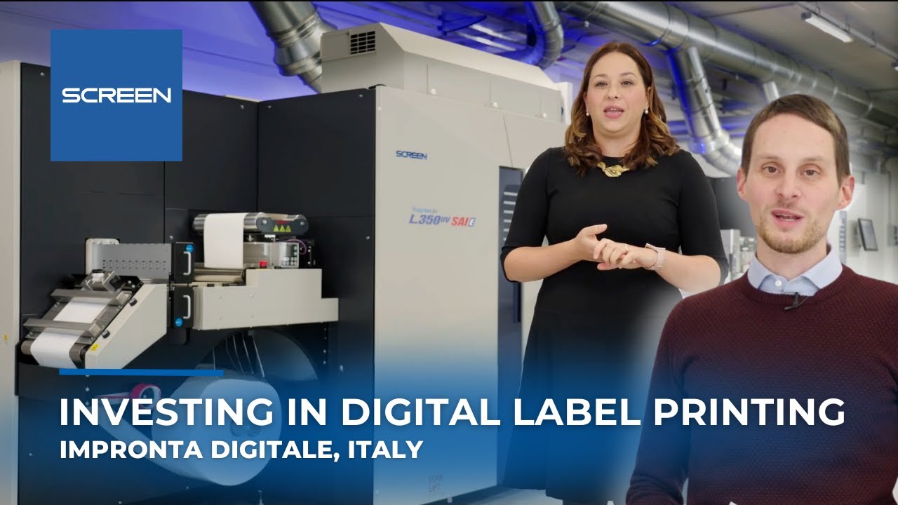 SCREEN Truepress LABEL 350UV SAI at Impronta Digitale (Italy) for label production