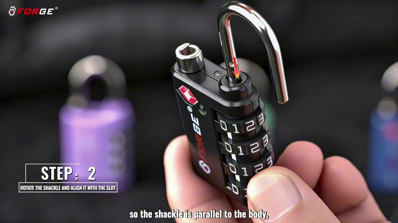 Learn how to set, reset, and use your Forge OX Edge 431B TSA-approved lock.
