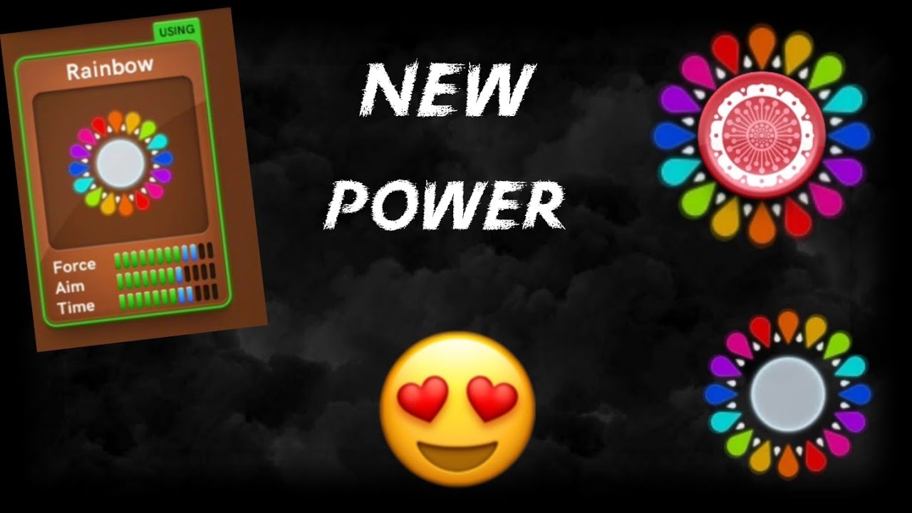 New Power Unlocked 🔥 Rainbow 🌈  Carrom Pool #Shorts
