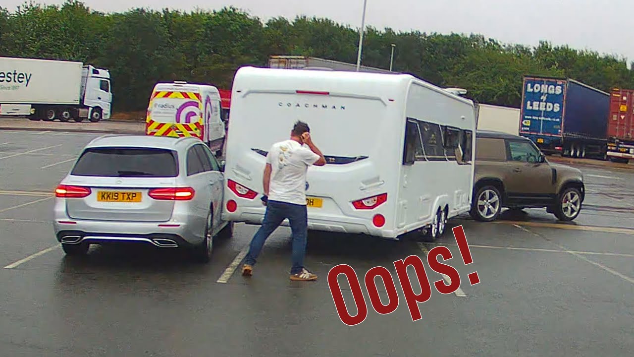 Caravan Towing Fail!! || Vehicle Fails & Close Calls compilation || #194