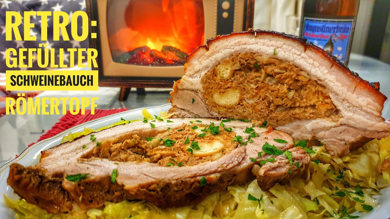 #476: RETRO: Gefüllter Schweinebauch aus dem Römertopf