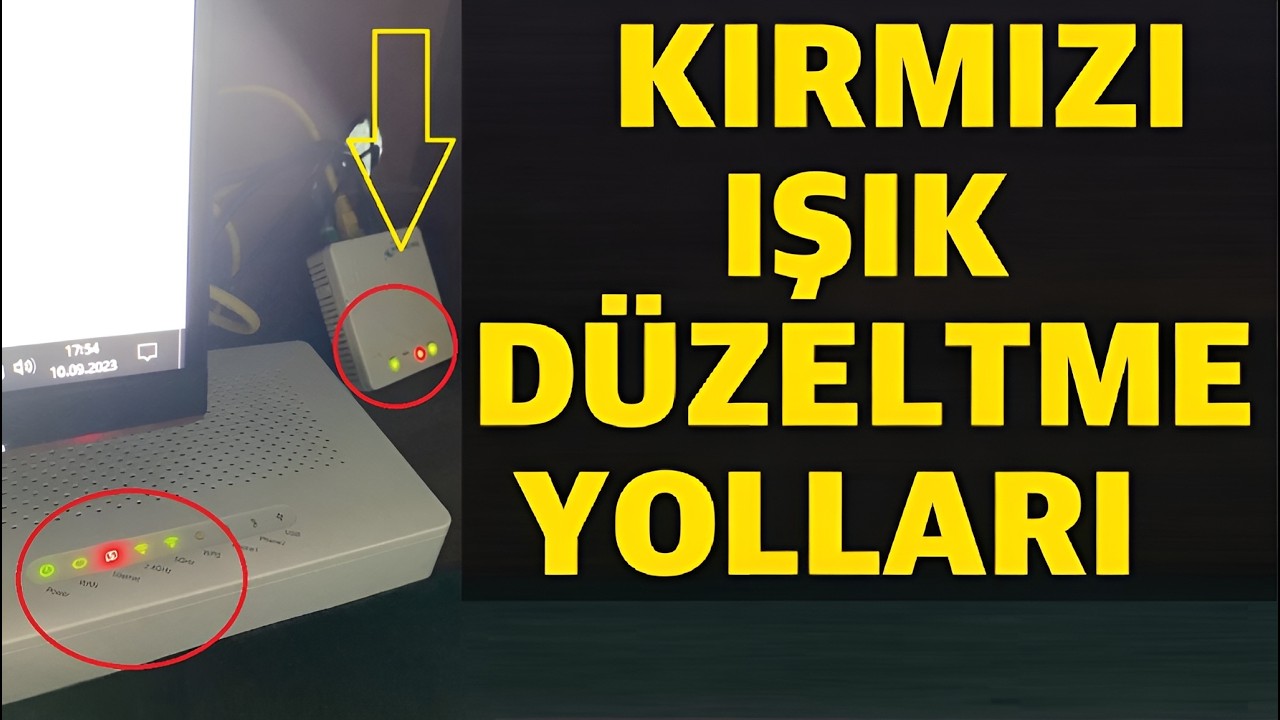 modem internet kırmızı yanıyor