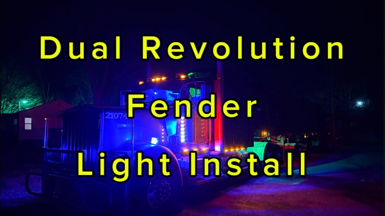 How to install dual revolution fender lights on a w900