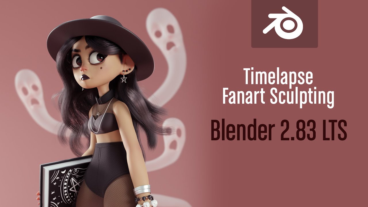 Blender 2.83 Sculpting Timelapse - Gothic Witch