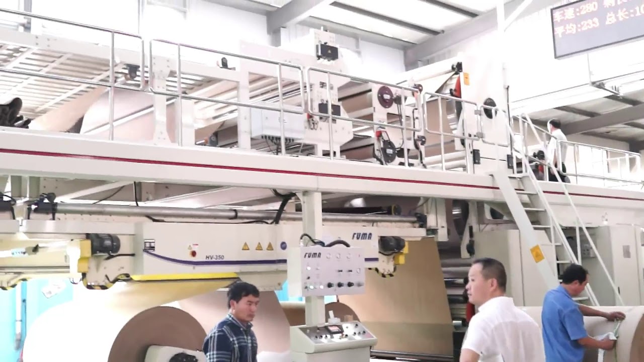 เครื่องผลิตแผ่นกระดาษลูกฟูก CORRUGATED MACHINERY JETS300-2800-II --- by J.S. Machine
