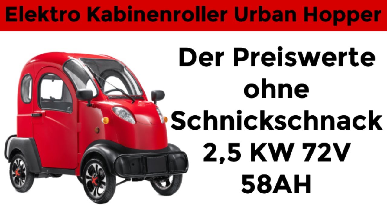 Elektro Kabinenroller Urban Hopper, der Preiswerte!