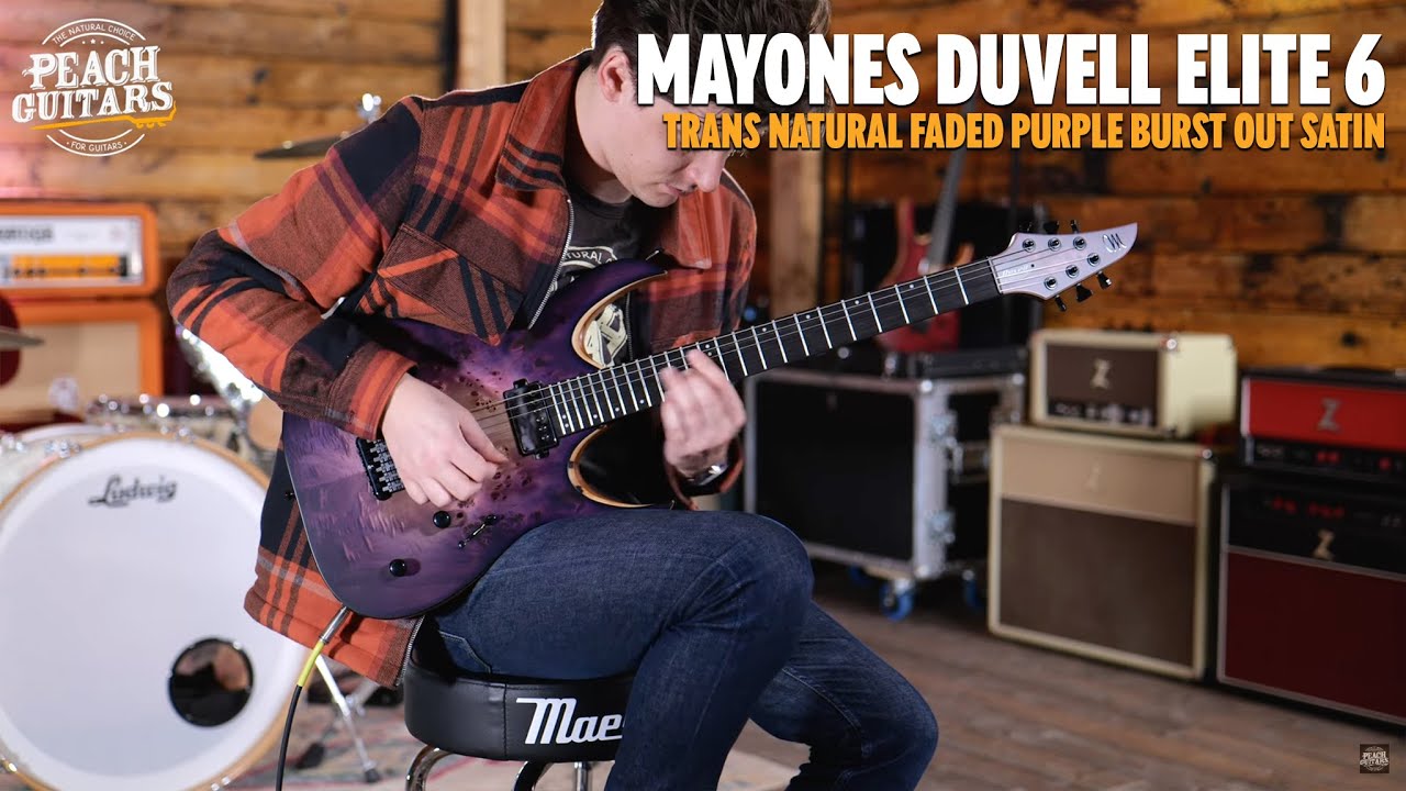No Talking...Just Tones | Mayones Duvell Elite 6 Trans Natural Faded Purple Burst Out Satin