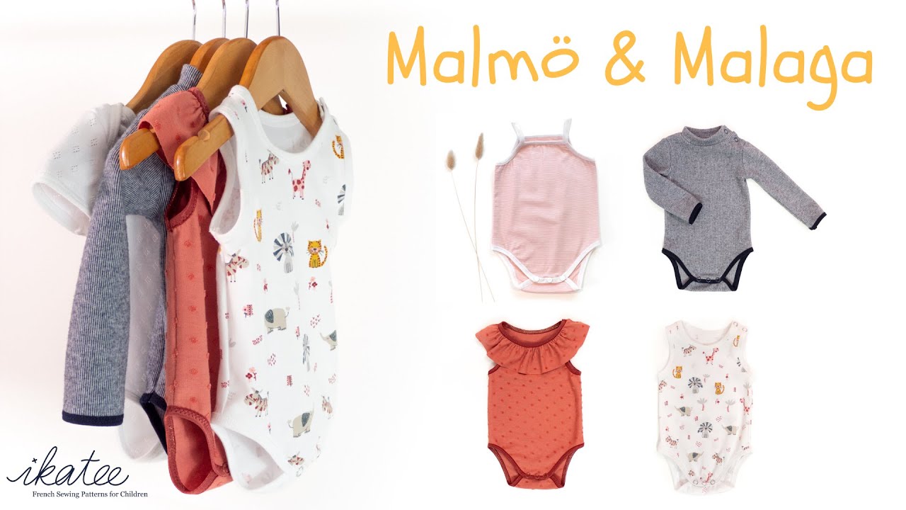 Sewing the malmo and malaga bodysuit sewing patterns for babies