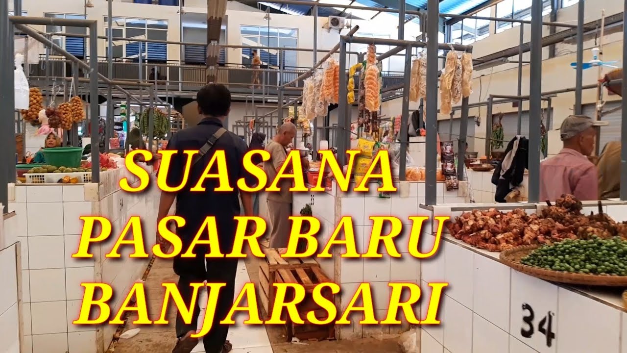 Suasana pasar baru banjarsari ciamis di hari pertama pindah