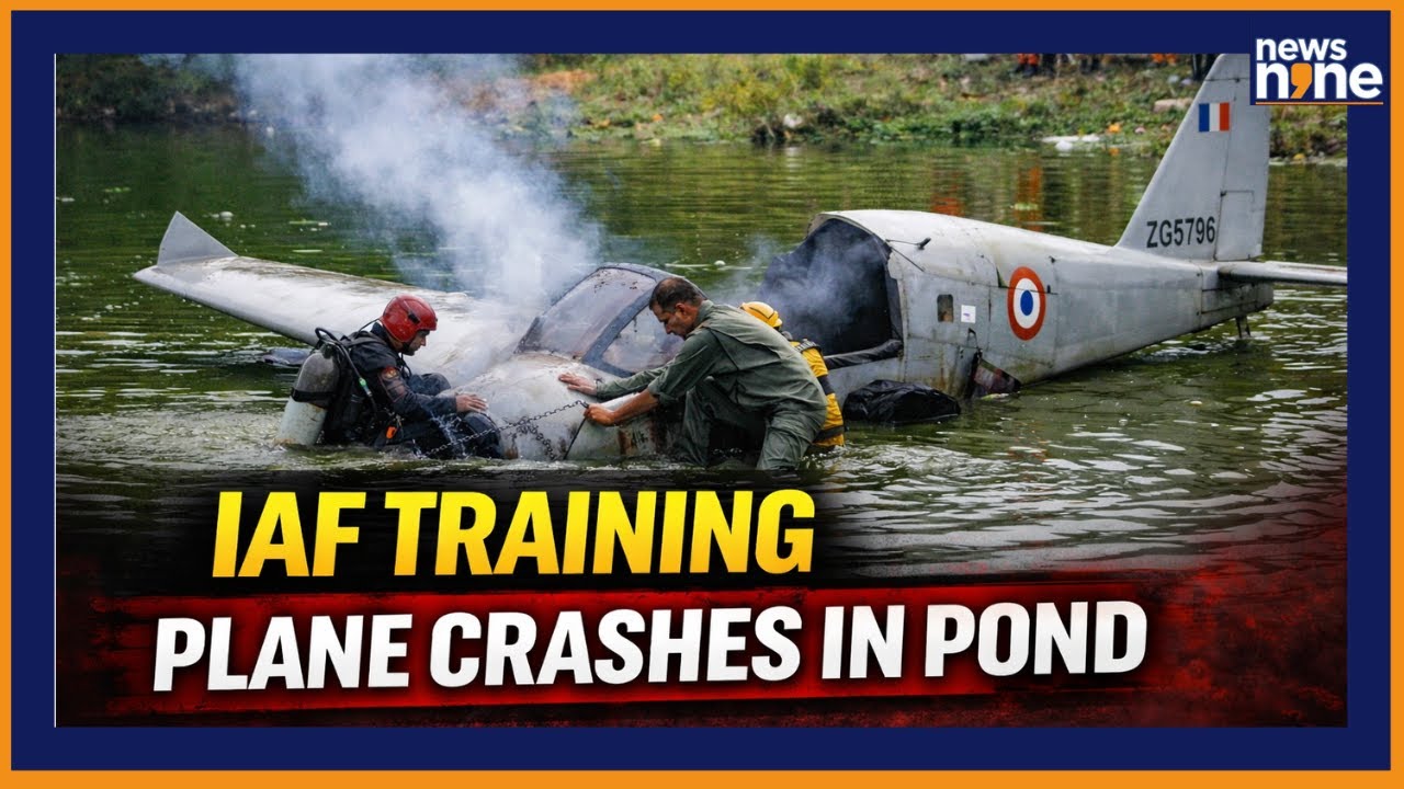 IAF Training Aircraft Force-Lands in Pond in Prayagraj, Both Pilots Safe
