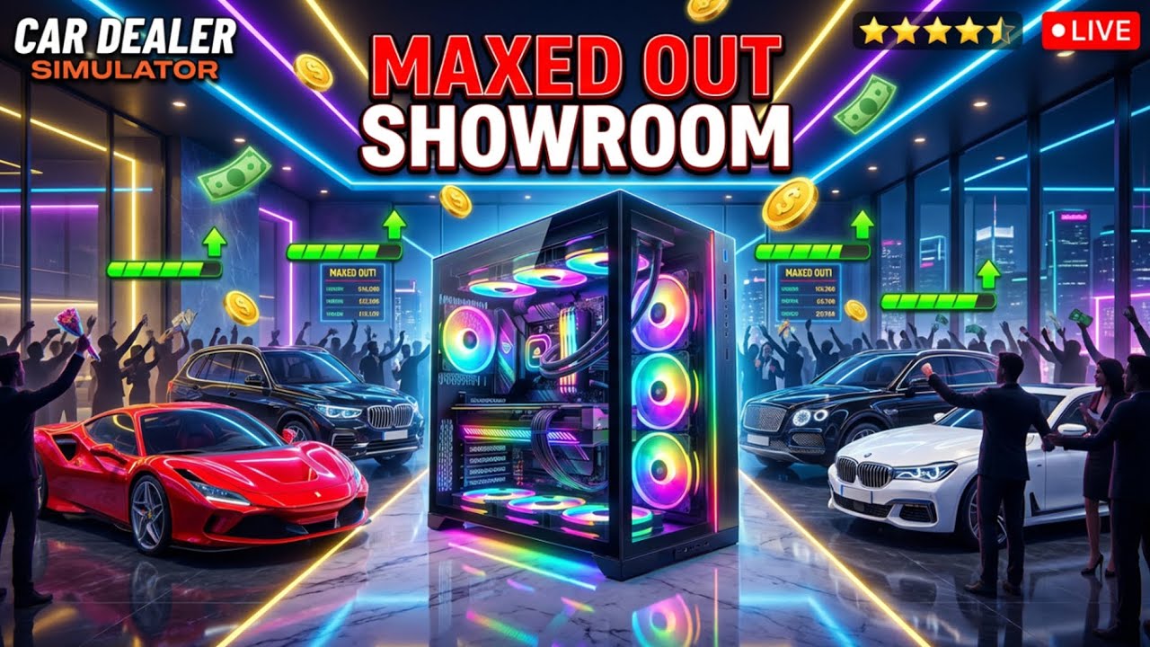 NEW PC BUILD 🔥 + MAXED OUT Showroom! | Car Dealer Simulator