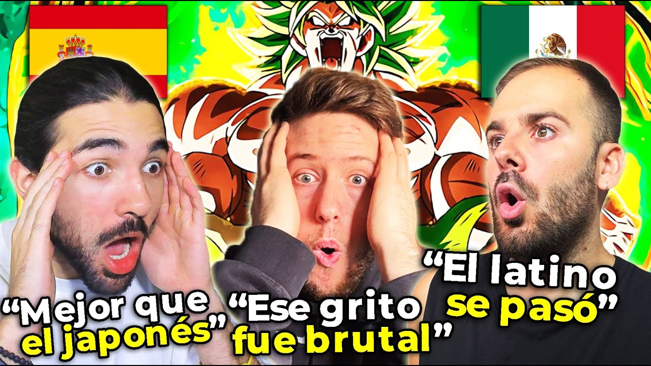 🇪🇸 3 ESPAÑOLES REACCIONAN AL DOBLAJE LATINO VS ESPAÑOL 🇲🇽 DE DRAGON BALL SUPER BROLY - NoMeDuchoGT