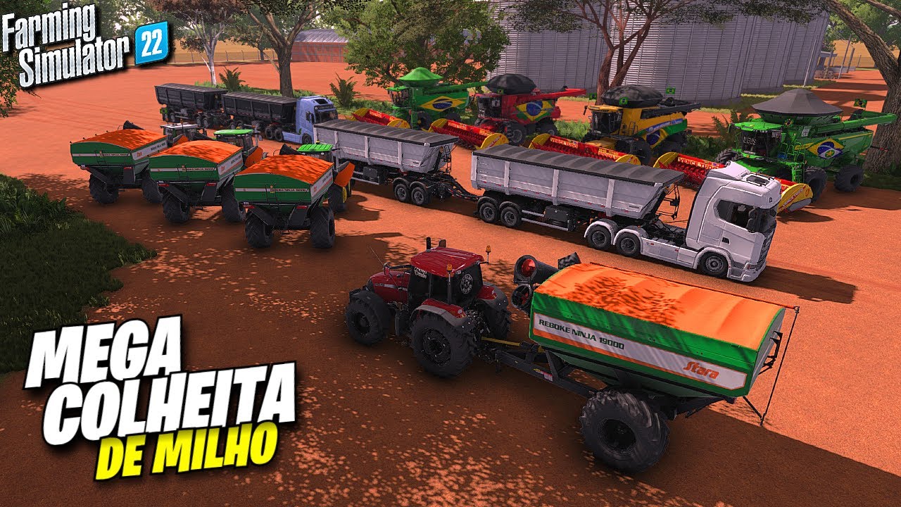 Uma MEGA COLHEITA De Milho│Nova Mutum Mato-Grosso│Farming Simulator 22