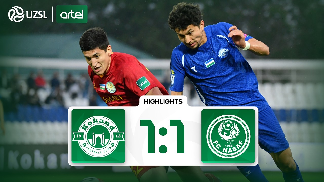 Superliga 6-tur. Qo&lsquo;qon-1912 - Nasaf bahsida kiritilgan gollar va xavfli vaziyatlar (Highlights)