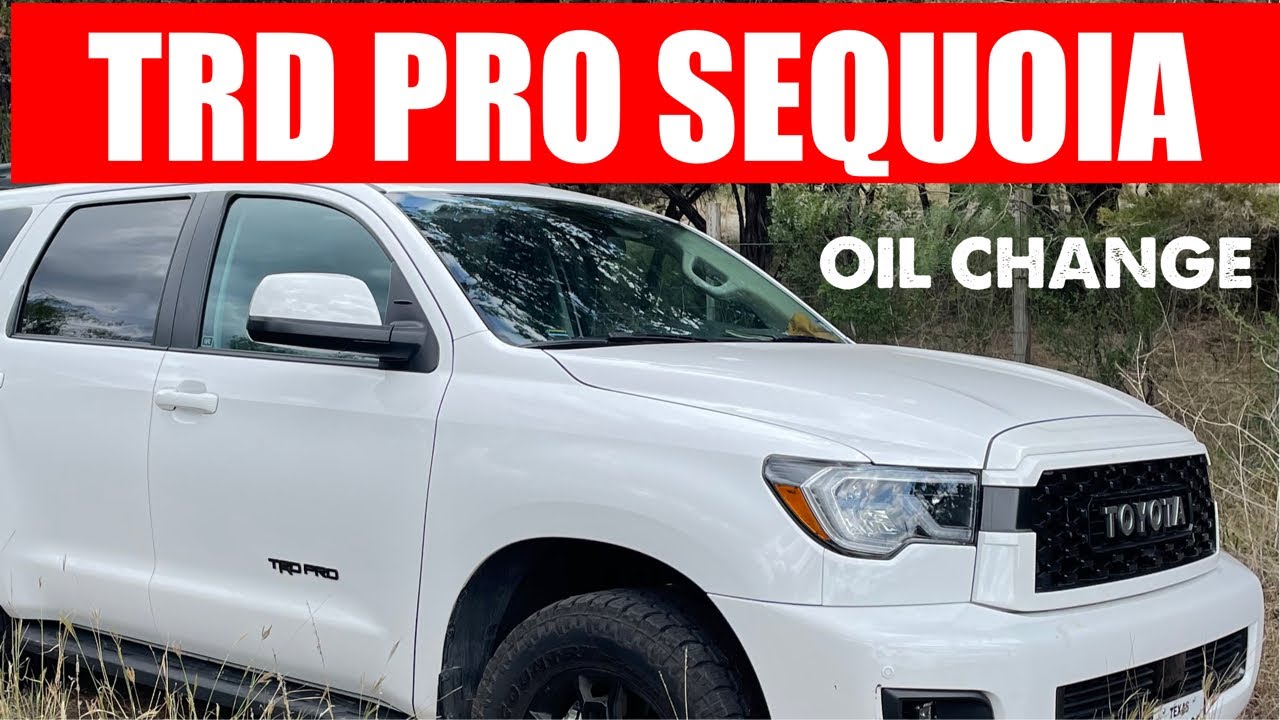 Toyota Sequoia Trd Pro and Tundra Oil Change - Diy How to - And maintenance Light reset