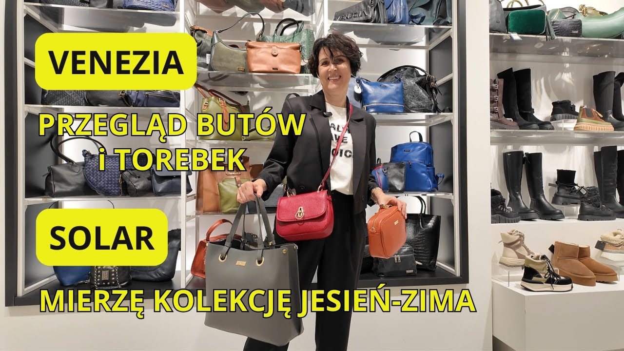 VENEZIA – Kolorowe Torebki i Buty. SOLAR – Najlepsze Dzianiny.