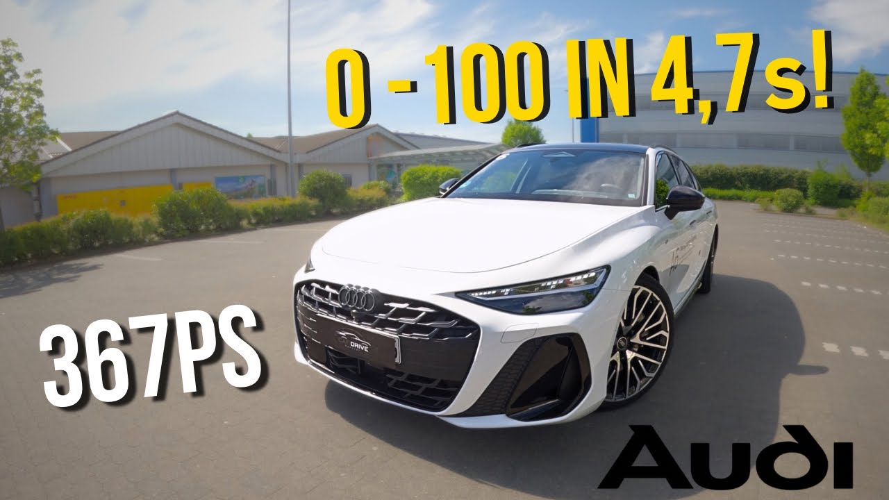 NEW AUDI A6 3.0 TFSI V6 | Test Review | 0-100 km/h | 100-200 km/h | Autobahn