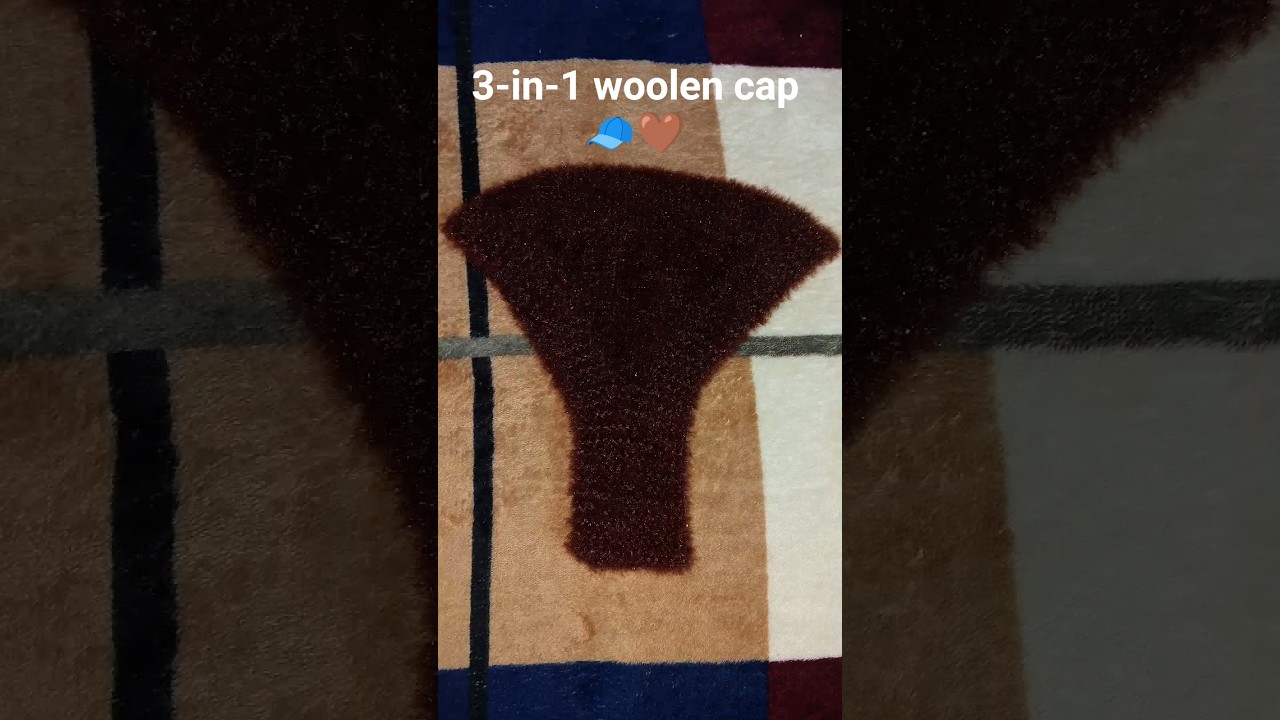 3-in-1 woolen cap (cap + ear warmer + neck/face cover)🤎🧸🧶 