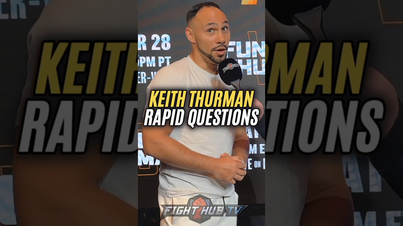 🚨 Keith Thurman RAPID Questions with Fight Hub TV 📺🤣 #PBC
