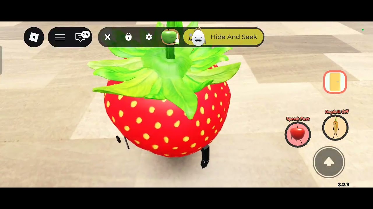 Playing with melon