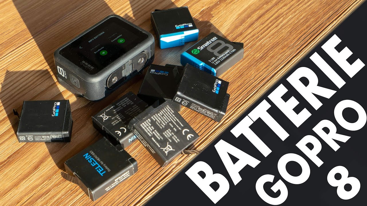 LE MIGLIORI BATTERIE PER GOPRO HERO 8 BLACK