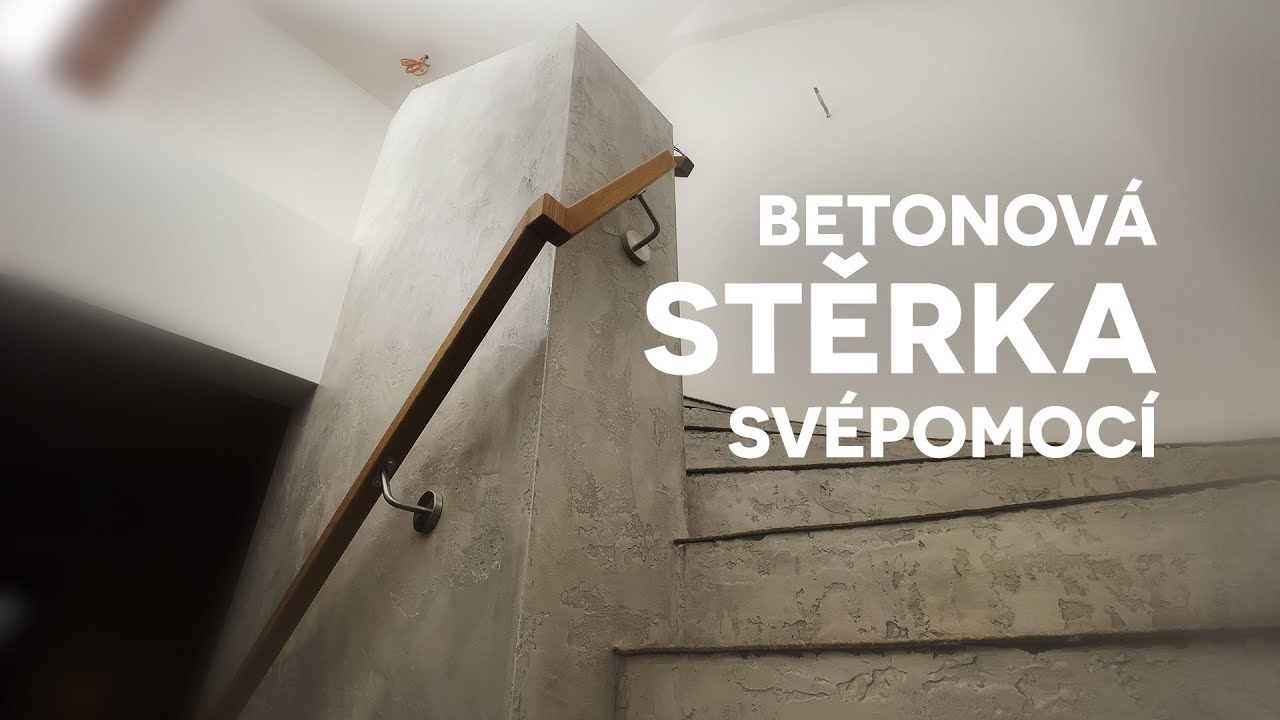 Betonová stěrka na schodišti | Stěrkoland | #142 Stavba domu svépomocí