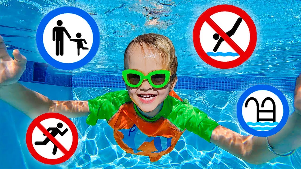 Chris apprend les règles de sécurité dans la piscine - Histoire utile pour les enfants
