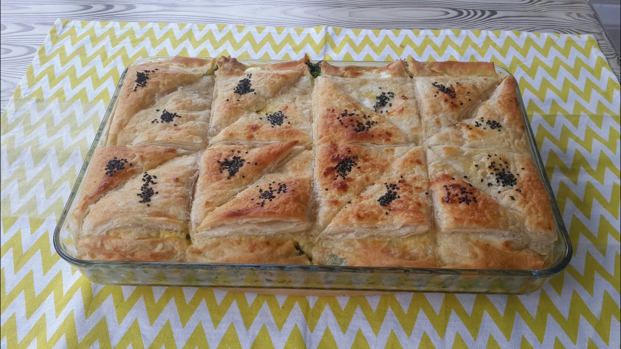 MİLFÖYLÜ YUFKALI BÖREK / BÖREK TARİFLERİ - ISPANAKLI BÖREK