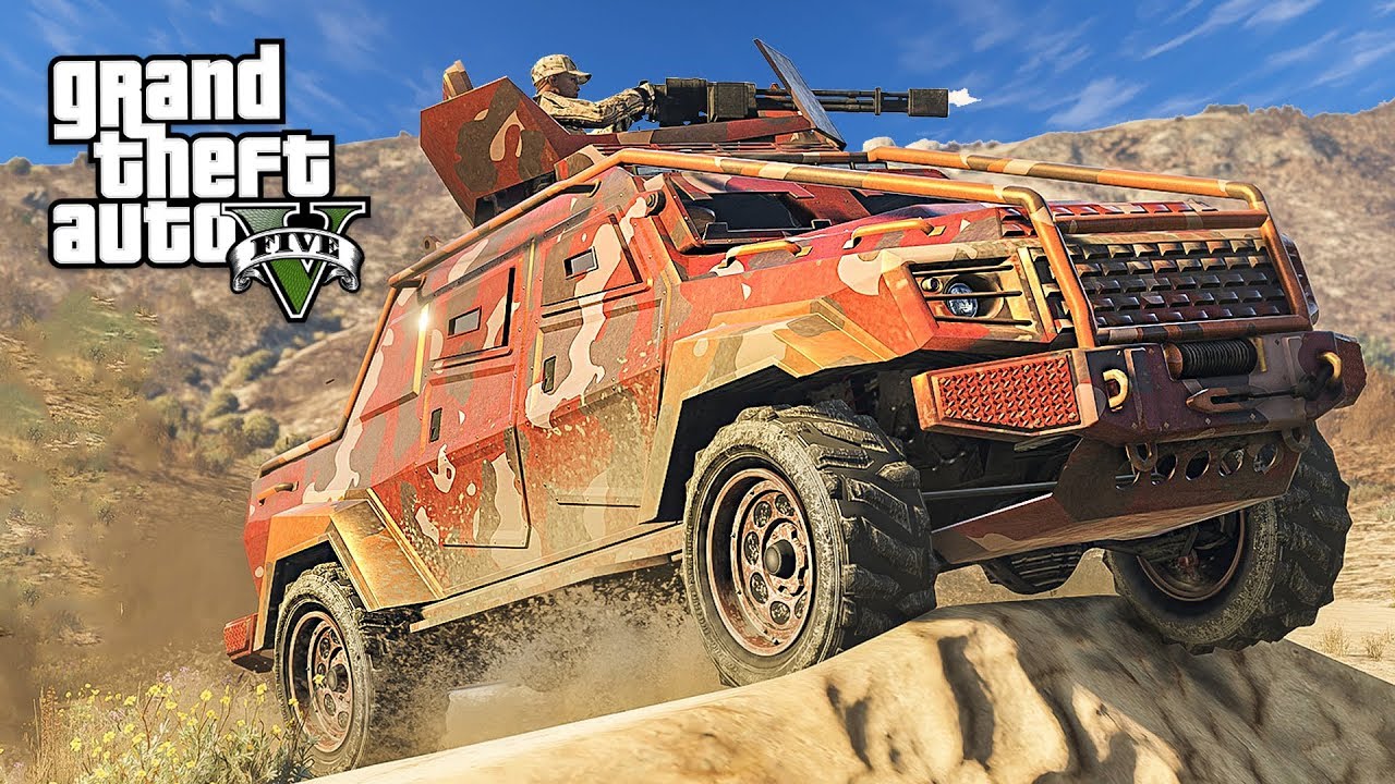 GTA 5 NEW ARMORED MILITARY TRUCK!! (GTA 5 Gunrunning DLC Update)