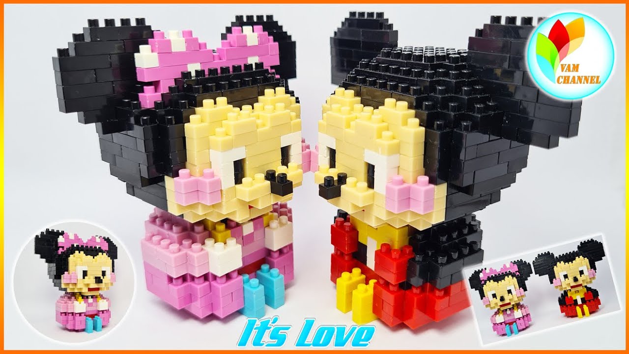[Unbox & Review] Lego Super Small - Micro Brick - Minnie Mouse - Bạn Gái Của Chuột Mickey - Yêu Yêu