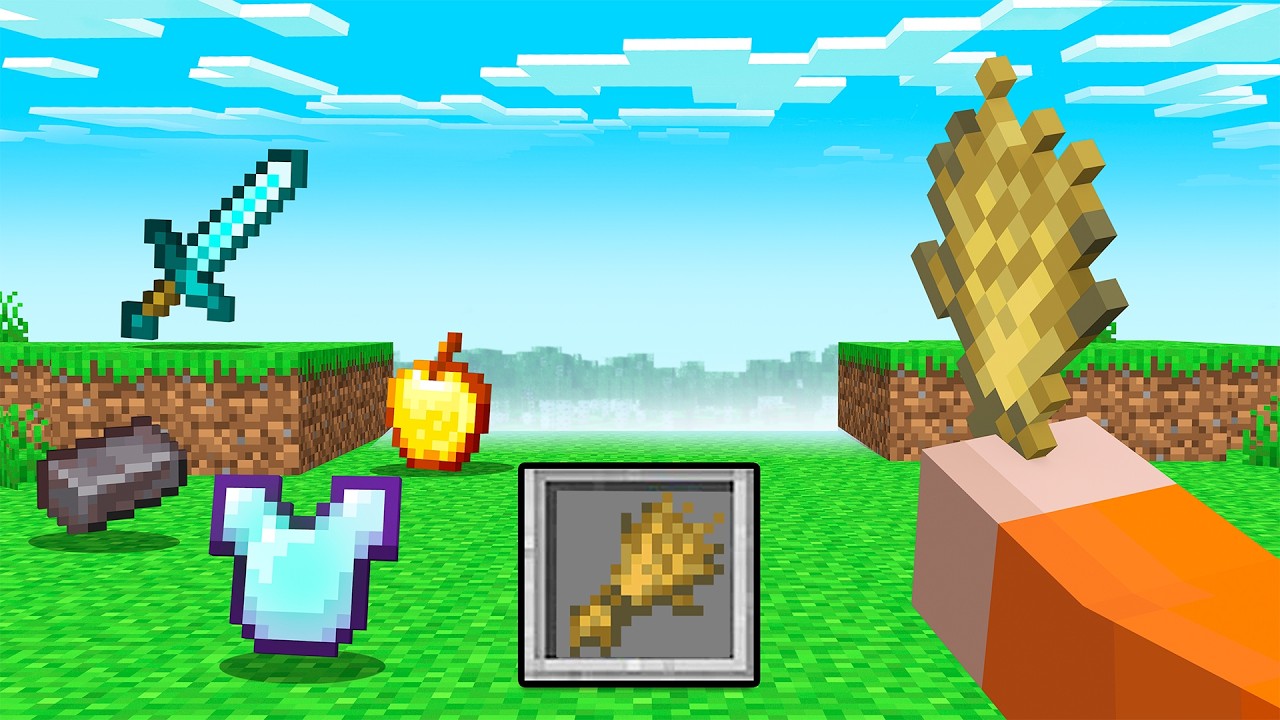 Minecraft, but We ONLY Have 1 Inventory Slot