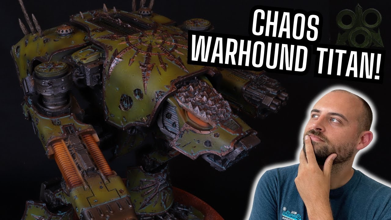 I painted a Nurgle Chaos Warhound Titan!