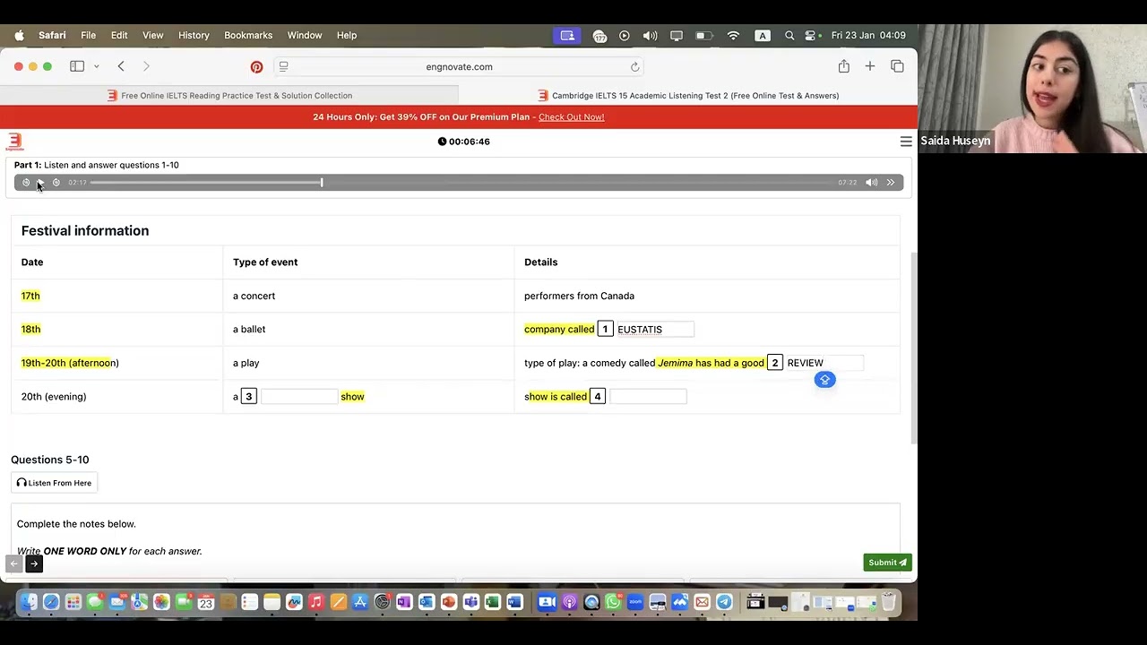 Cambridge ielts 15 test 2/listening-reading izahi