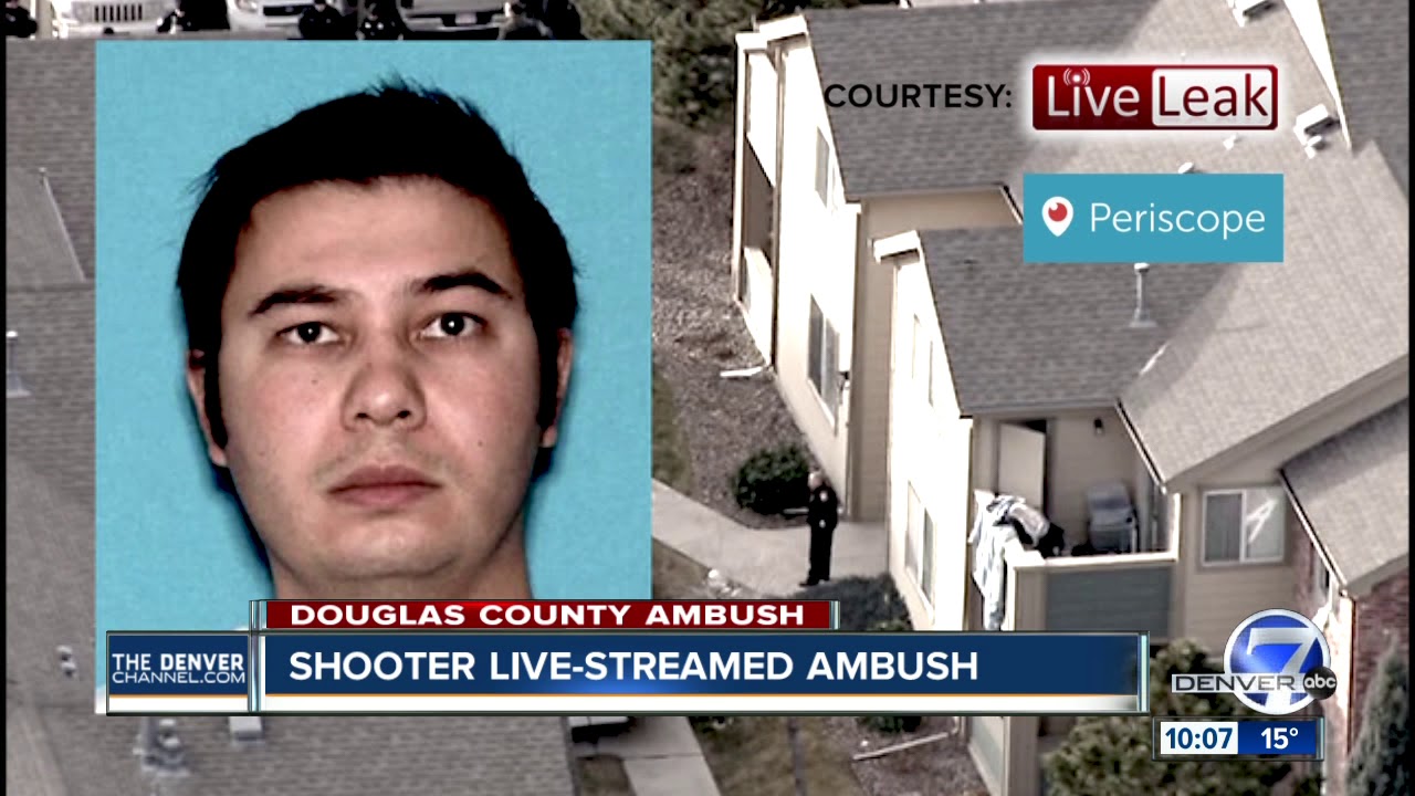 Colorado shooter live-streamed confrontation with law enforcement