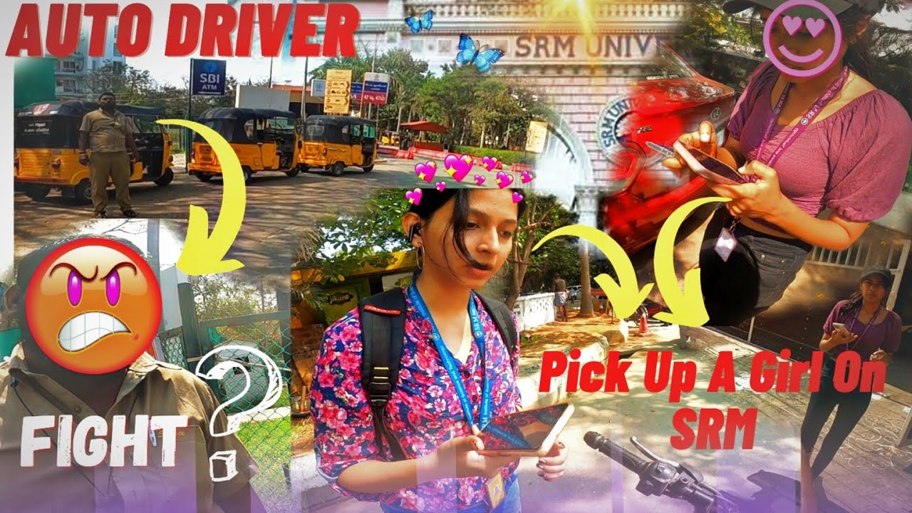 🚳Rapido On SRM College //Fght with Auto driver ??//Pick up a Cute💕 Girls In SRM//Worst Experience💔